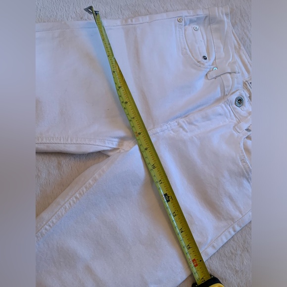 Bright white Trafaluc crop cotton jeans NEW condition thick and soft size 2 - Picture 6 of 11